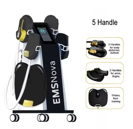 Máquina Profesional Ems Ultra Pro RF para Esculpir el Cuerpo, Moldear la Figura, Estimulador Muscular Zero Hiemt Neo con 4 Manijas para Salón