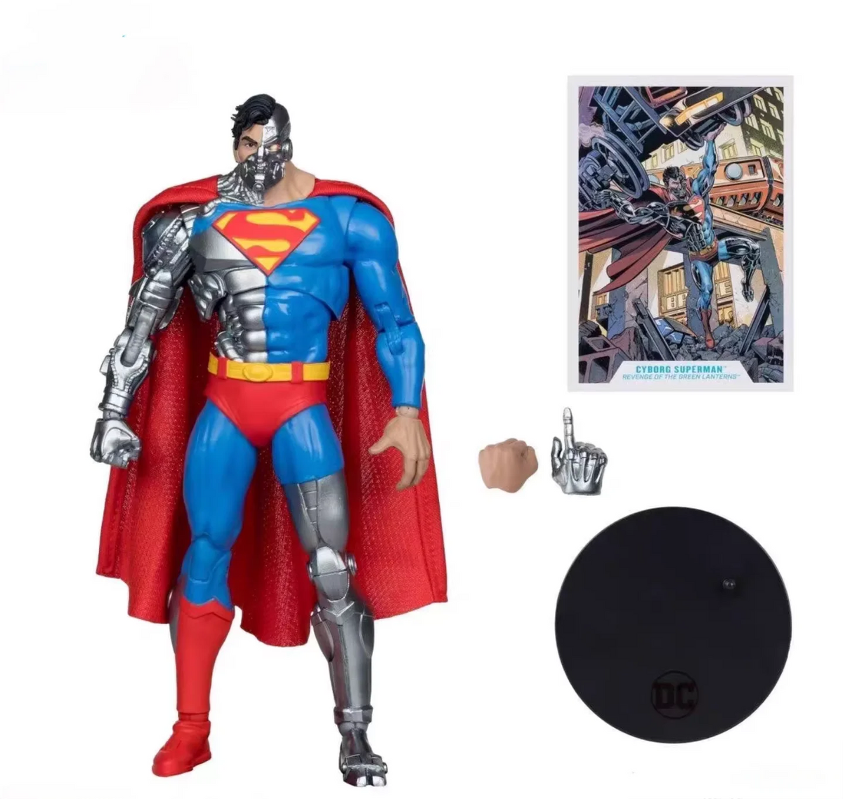 2 Figuras de acción articuladas de Cyborg Superman de 17 cm