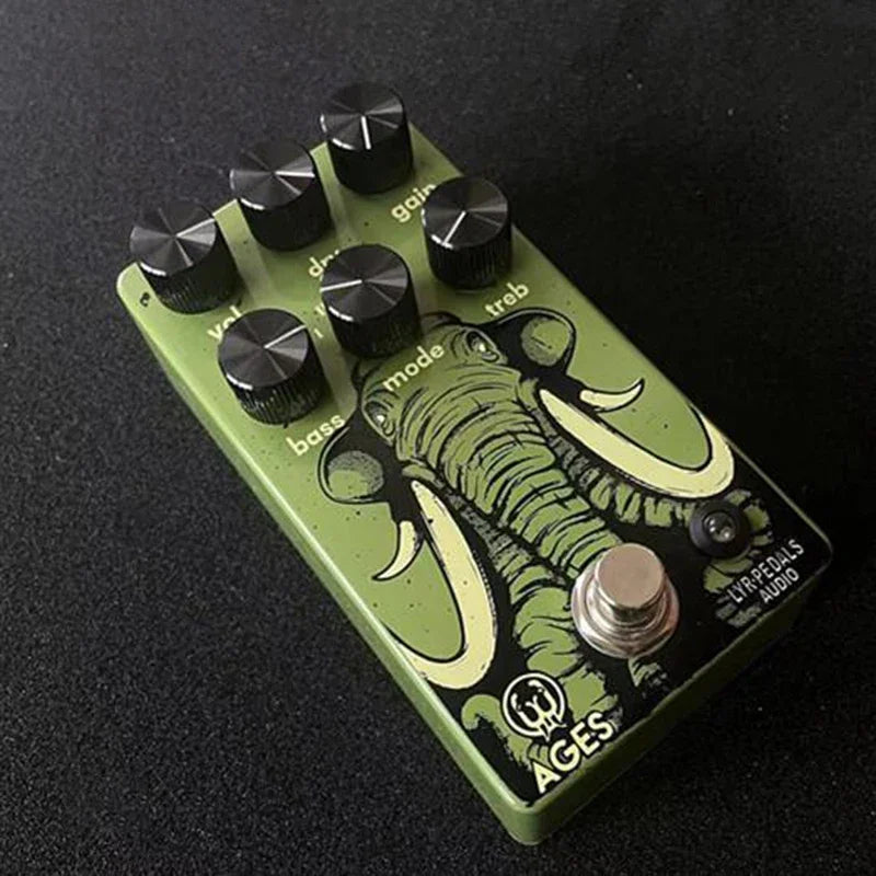 Pedal de efectos de guitarra LY-ROCK Walrus 5 en 1 Pedal Overdrive de rock multimodo