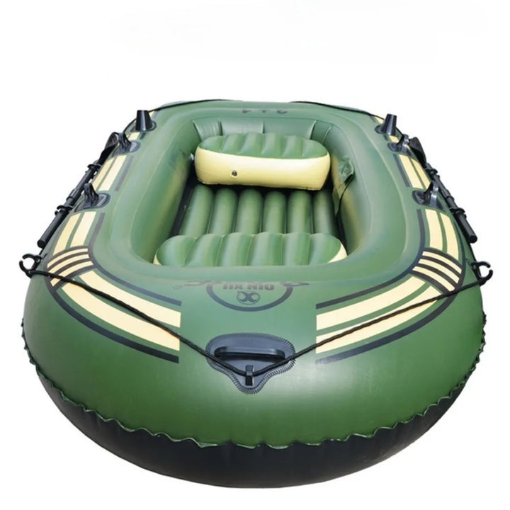Kayak Inflable Reforzado para 2-3 Personas, Bote de Pesca, Estable, Seguro, Resistente a la Abrasión y a los Arañazos, para Ríos y Lagos
