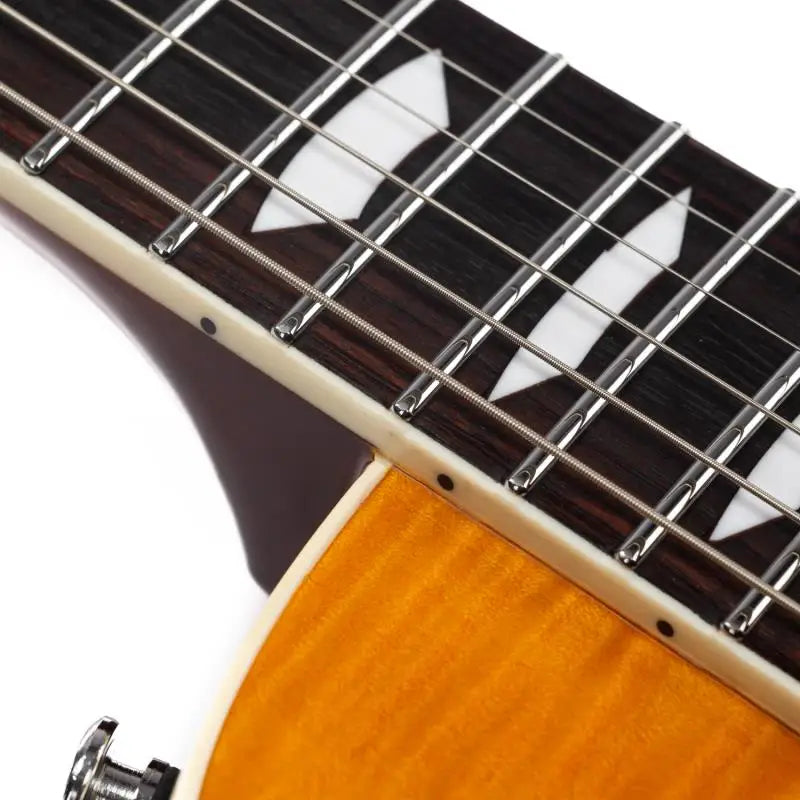Guitarras Eart EGLP-620 Sintonizadores de bloqueo superior de arce flameado Pastillas divididas en bobina Guitarra eléctrica