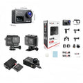 Cámara de acción SJCAM SJ8 pro 4K Ultra HD con zoom 8X, pantalla doble impermeable y estabilización de imagen, batería de 1300 mAh
