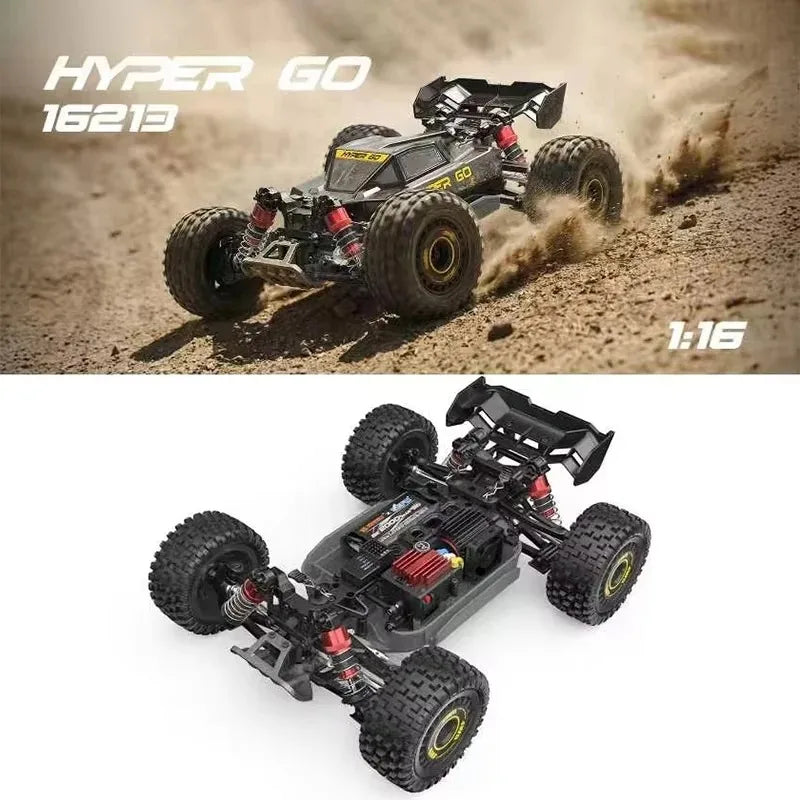 Coche RC MJX Hyper Go 16213/16218/16212, Todoterreno de Alta Velocidad con Control Remoto, 4WD, con Ruedas Grandes, para Adultos