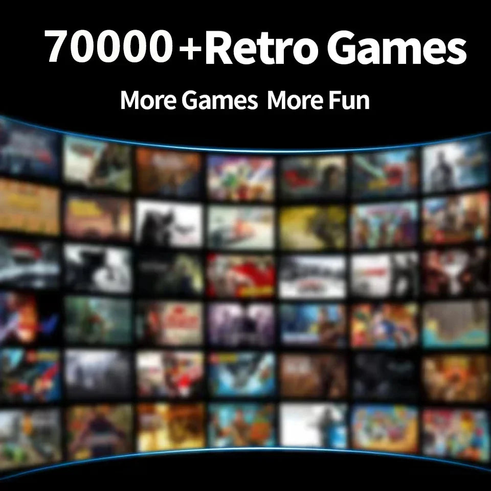 Consola de juegos 500G 4G RX1 con Batocera y Windows 11, más de 70000 juegos, I3-3110M, para Wii, PS2, XBOX, PSP, GameCube, N64, receptor USB