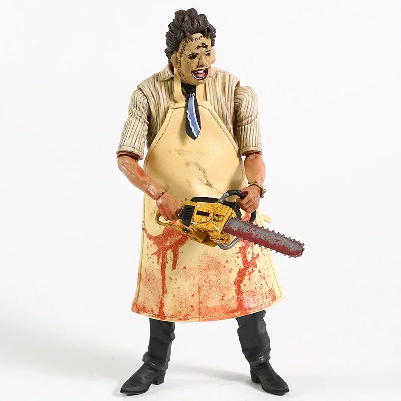 Figura de Acción de Leatherface, Modelo Coleccionable, Juguete de Película de Terror de Halloween