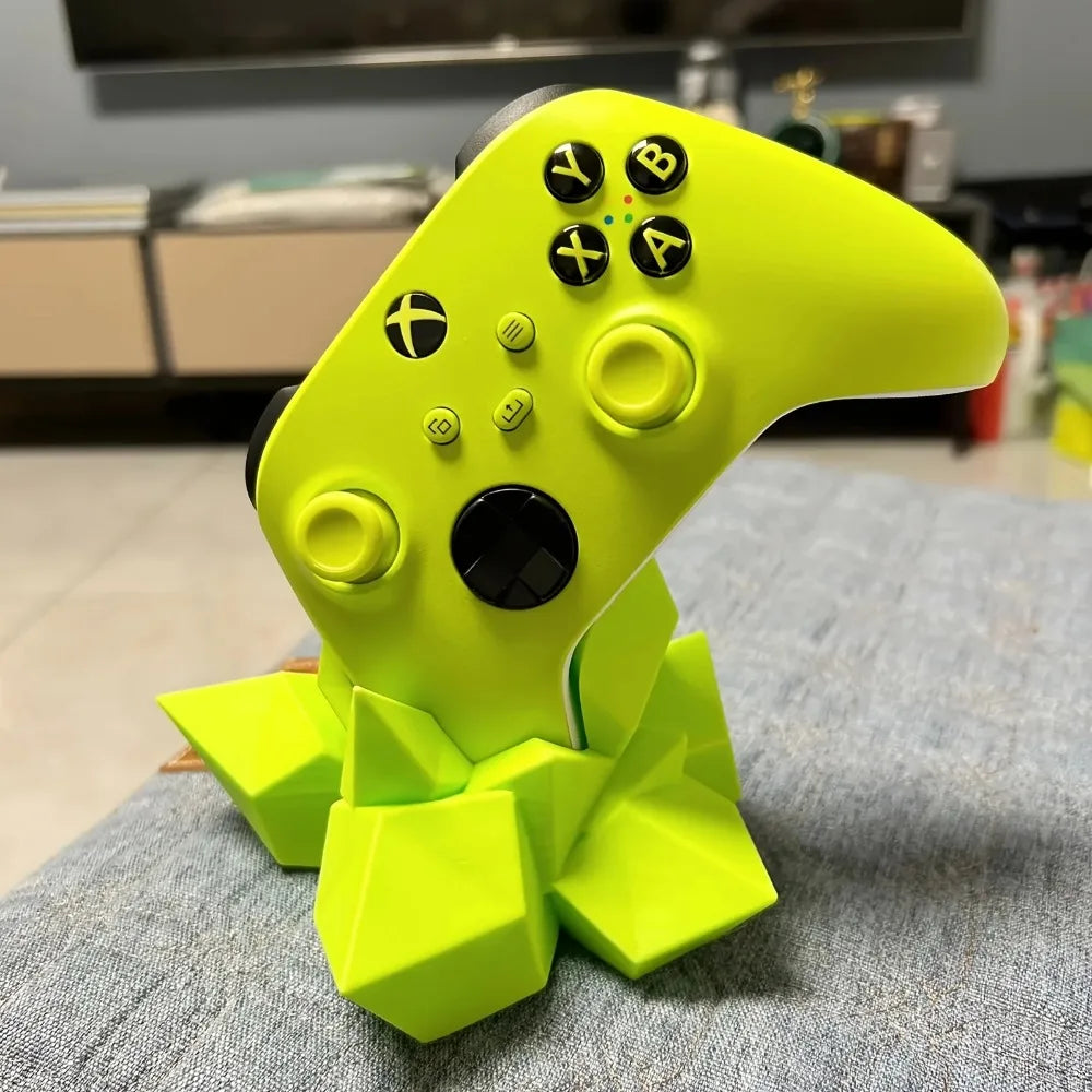 Soporte de Cristal Impreso en 3D para Control de Juegos, Compatible con Xbox, PS4, PS5, Switch, Decoración para Escritorio de Juegos, Set de Regalo