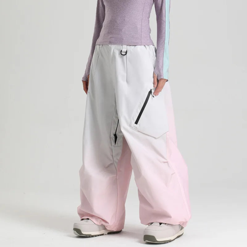 Pantalones de Nieve Holgados para Hombre y Mujer 2026, Pantalones Deportivos para Snowboard y Esquí, Impermeables, Resistentes al Viento, Aislantes, Transpirables para Adultos