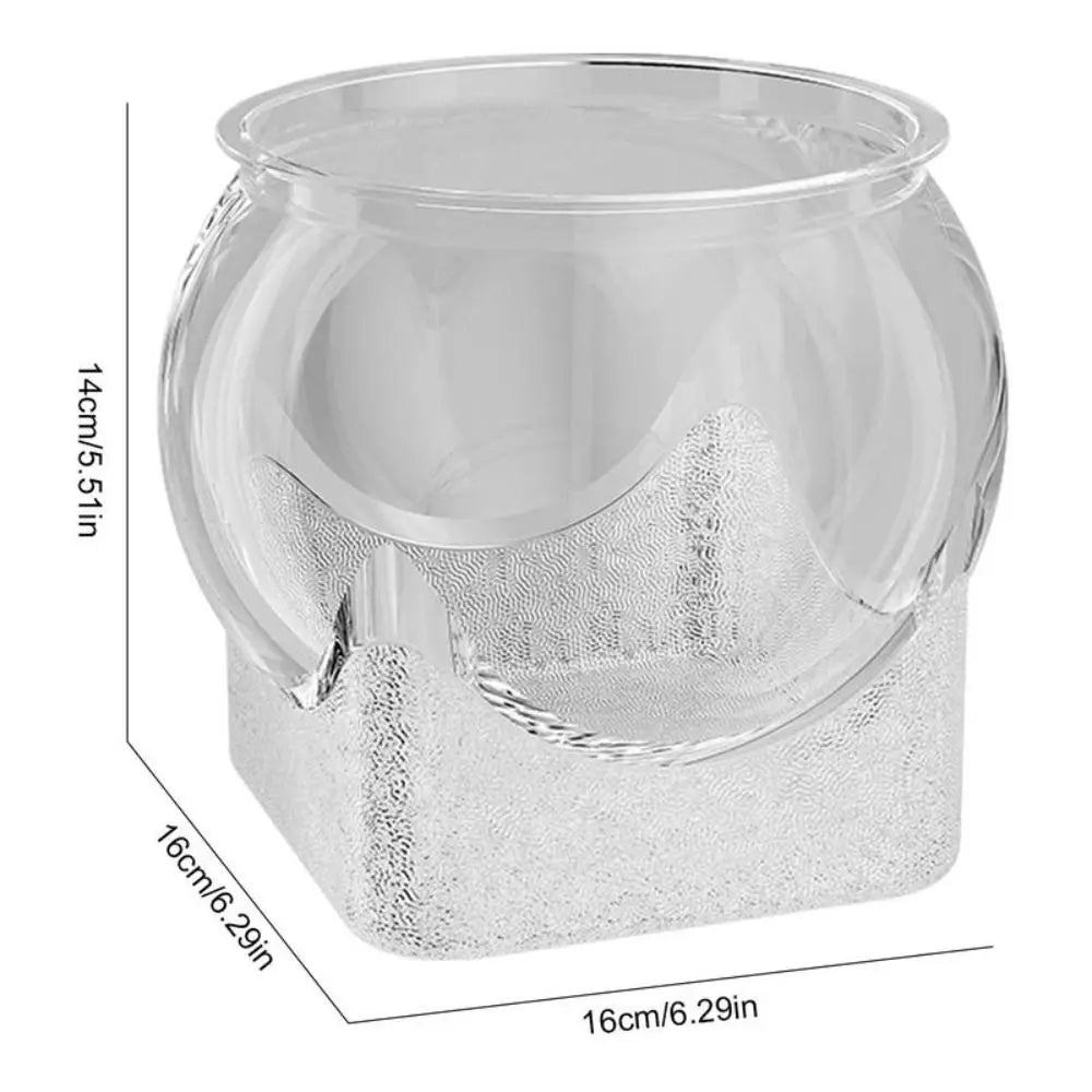 Nueva pecera transparente resistente a caídas, mejora la experiencia visual, acuario de escritorio, decoración redonda y duradera para peces ornamentales