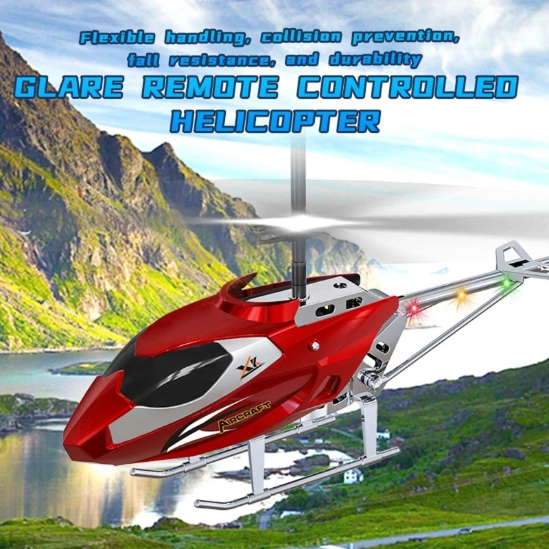 Helicóptero RC de 3,5 canales XK913 iluminado resistente a caídas juguete volador para niños regalo de Control remoto amigable para principiantes para niños mayores de 6 años