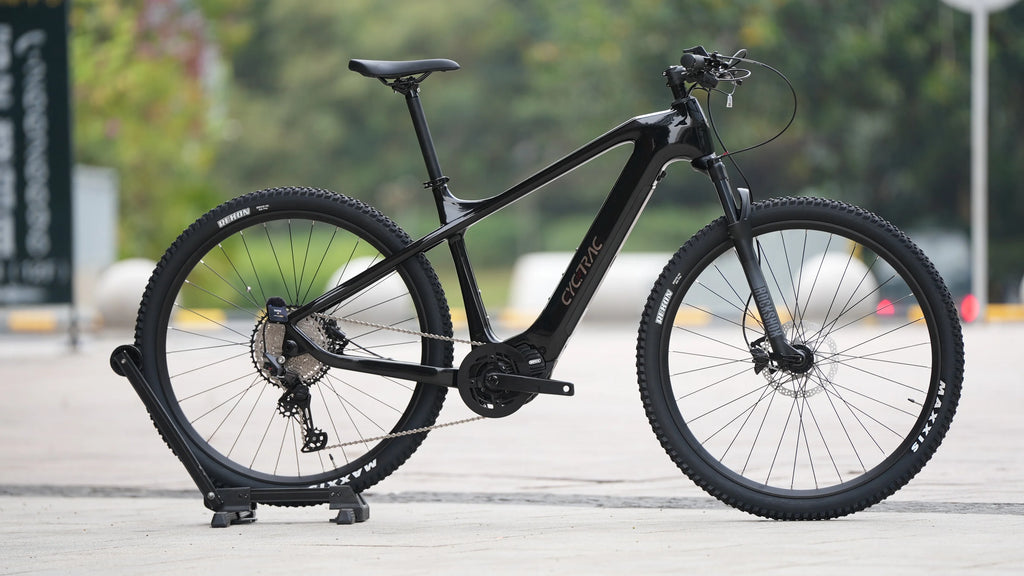 Bicicleta eléctrica de fibra de carbono EBike EM8, motor M560 48V 500W con batería oculta para adultos, transmisión M6100 de 12 velocidades, bicicleta eléctrica de montaña de 27.5 y 29 pulgadas