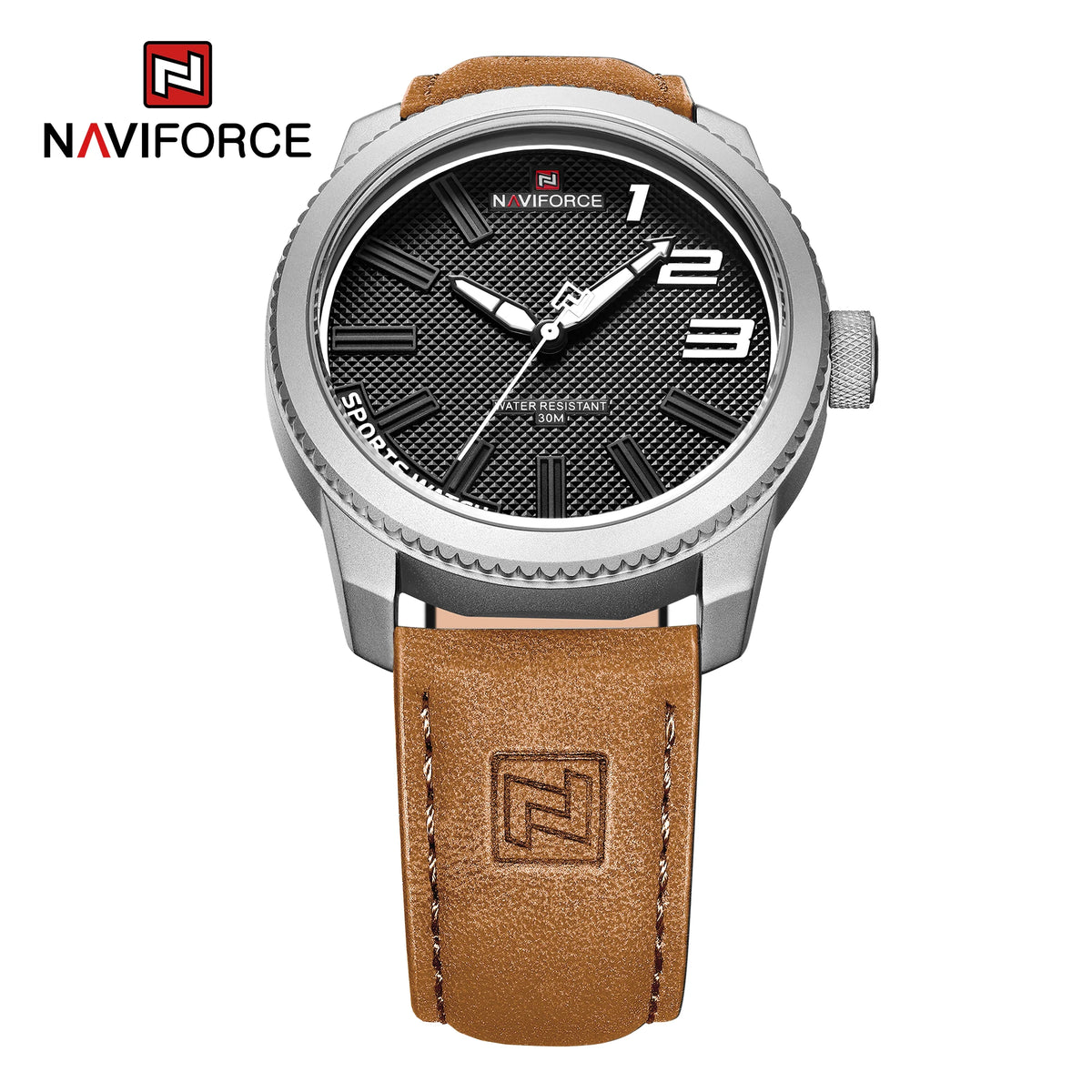 Relojes de pulsera de cuarzo simples para hombre NAVIFORCE con correa de piel, resistentes al agua, diseño deportivo y de negocios, Relogio Masculino