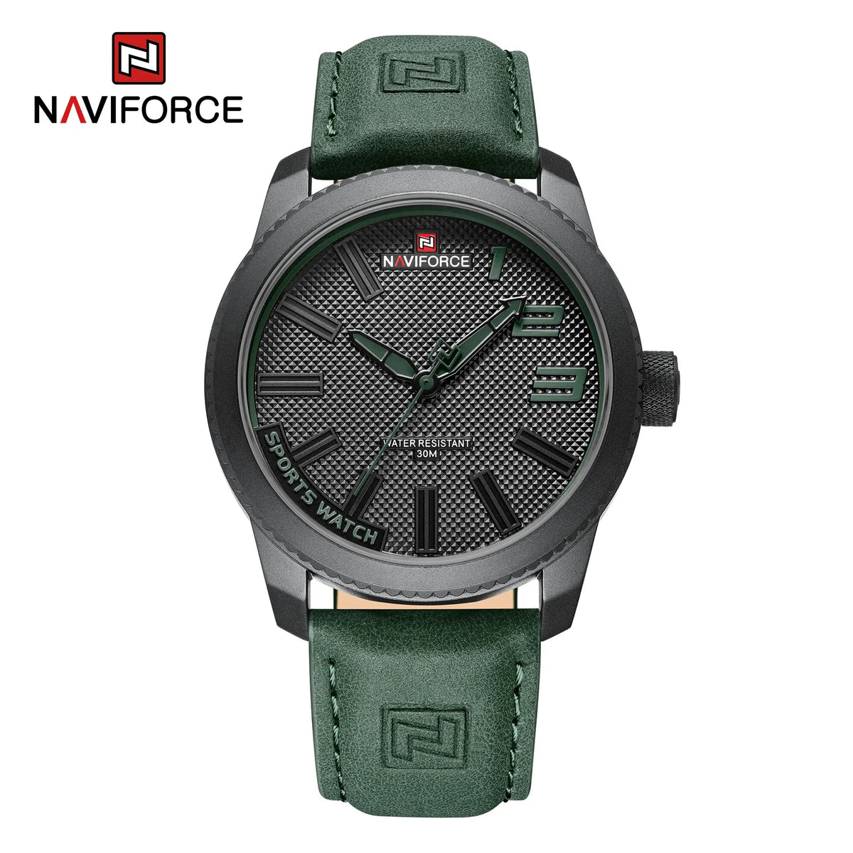 NAVIFORCE Popular Male Wristwatch Military Sports Shockproof Waterproof Leather Watch Men Fashion Casual Clock Relogio Masculino