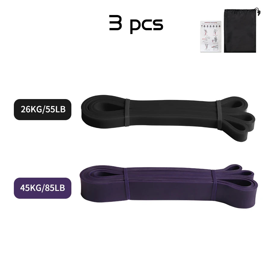 Banda de resistencia de látex para Pilates y entrenamiento, banda elástica de ejercicio para fuerza deportiva, banda de asistencia para dominadas, equipo de Fitness resistente
