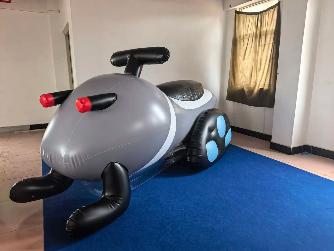 Bote Inflable con Motor para Jet Ski, Bote Flotante para Piscina, Lago, Juegos Acuáticos al Aire Libre, Regalo de Vacaciones
