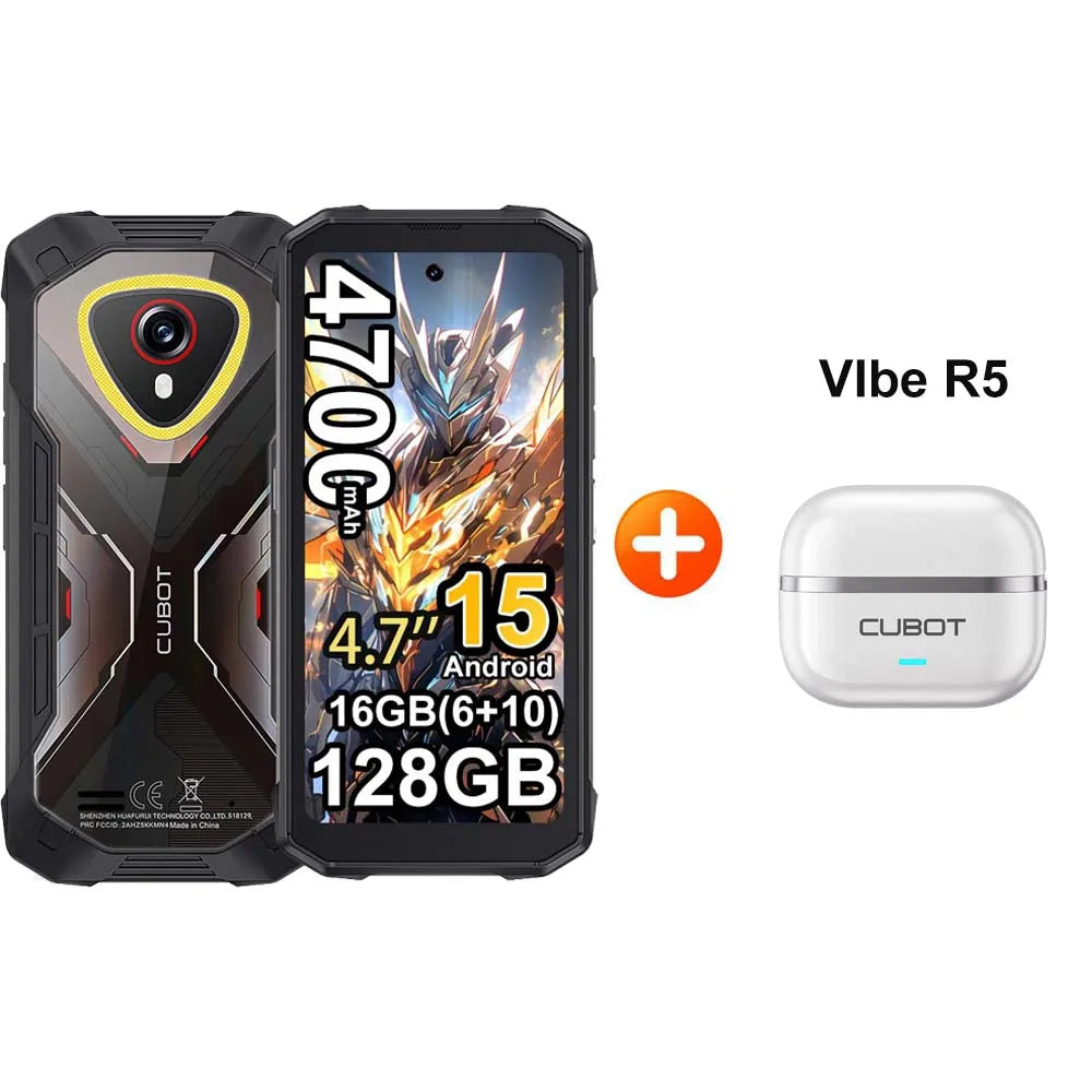 [Enviado desde Polonia] Cubot KingKong Mini 4 Mini Smartphone resistente pantalla de 4,7 pulgadas 90Hz 4700mAh 6GB+128GB NFC 48MP Android 15
