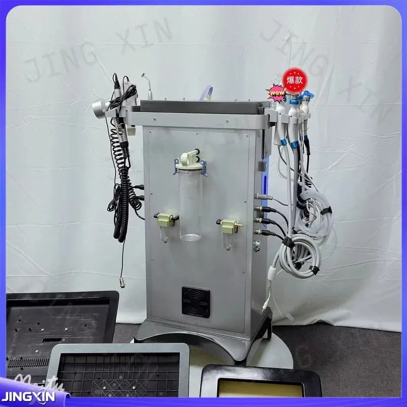 Máquina facial Hydra 12 en 1, dispositivo de cuidado de la piel con chorro de agua y oxígeno, instrumento de belleza de hidrodermoabrasión, limpieza profunda