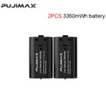 Paquete de baterías recargables PUJIMAX 3360mWh Ni-MH para XBOX Serie S/X y XBOX ONE S/X/Elite con cargador + cable de carga