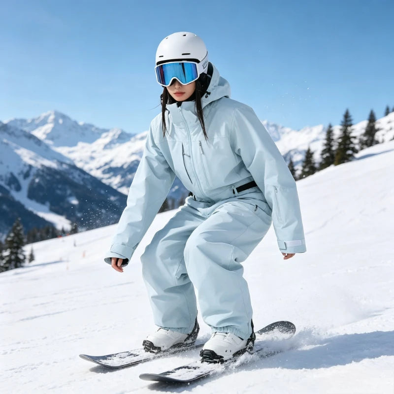 Nuevo Traje de Esquí Impermeable y Cortavientos de 3L, Mono Aislante para Hombre y Mujer, Traje de Snowboard Holgado y Cálido para Deportes al Aire Libre, Traje de Nieve para Invierno