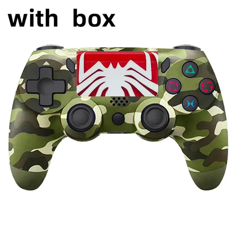 Wireless  Controller Gamepad 6-Axis Dual Vibration With LED Light Bar Joystick Joypad For PS Console /PC/iPad/Andriod/iPhone