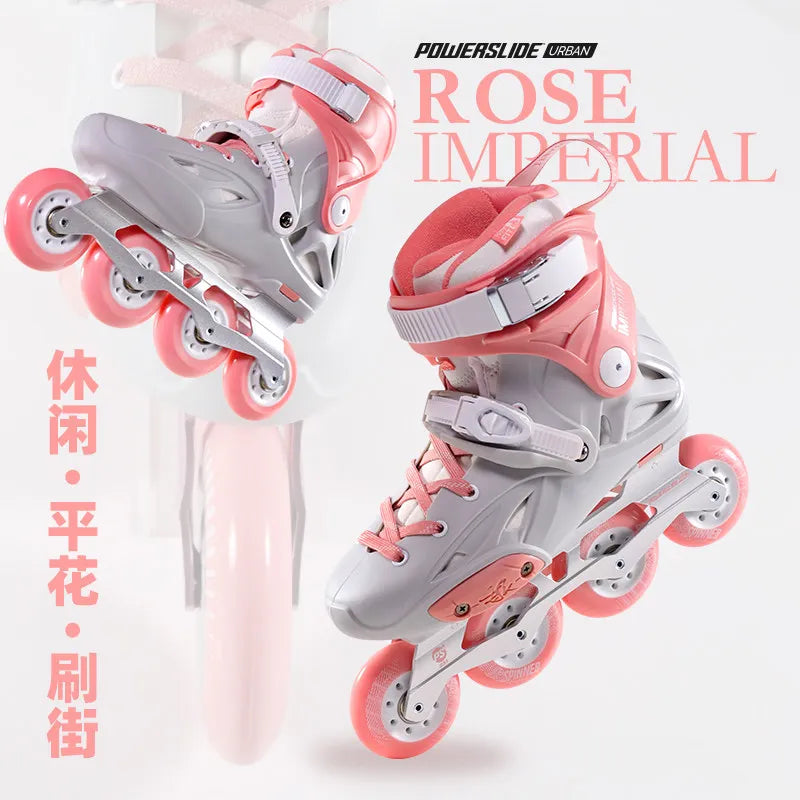 Patines en Línea Powerslide Imperial, Patines Profesionales de Slalom y Freestyle para Adultos, Hombres, Mujeres y Estudiantes Universitarios