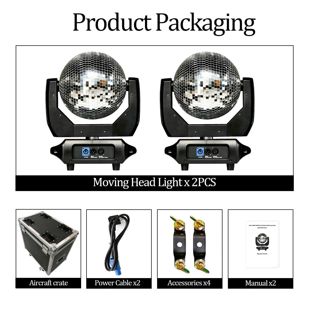 Luz de cabeza móvil tipo bola de espejos de 120W, luz de escenario rotativa DMX512 de 120W para fiestas, bares, KTV, clubes y bodas