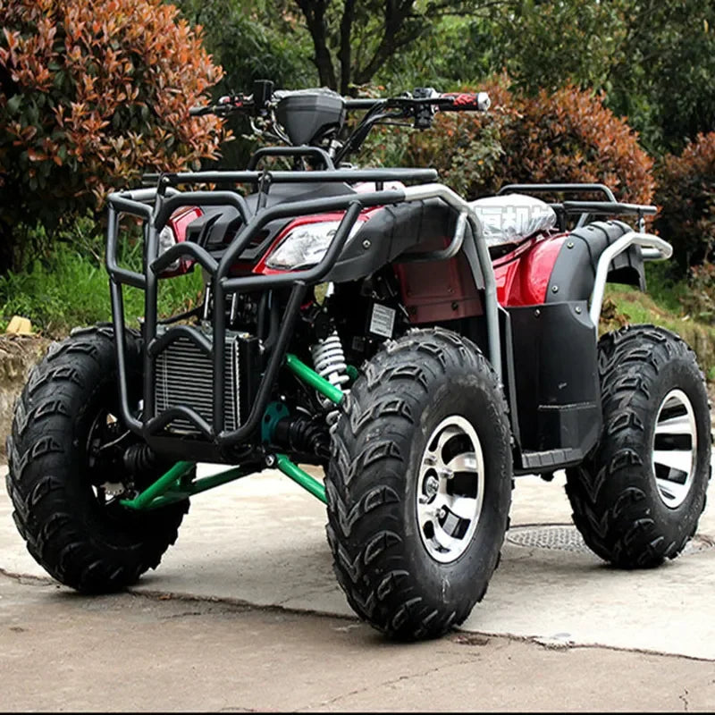 Vehículo Todoterreno ATV Big Bull, Motocicleta de Montaña 4x4 con Tracción en las Cuatro Ruedas, Vehículo Utilitario Automático para Adultos