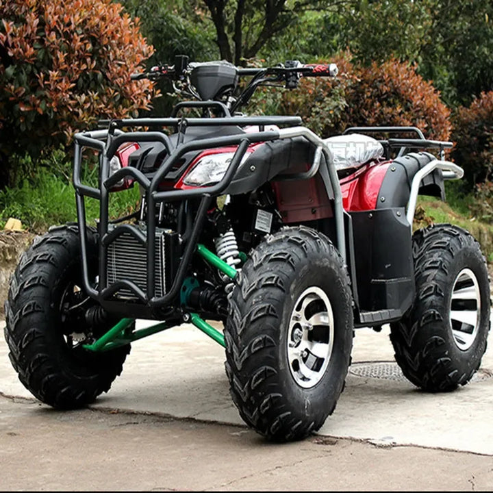 Vehículo Todoterreno ATV Big Bull, Motocicleta de Montaña 4x4 con Tracción en las Cuatro Ruedas, Vehículo Utilitario Automático para Adultos