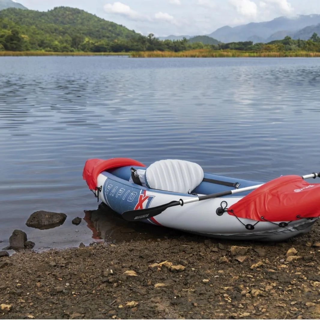 Kayak Individual y Doble, Bote Inflable de Goma, Bote de Pesca, Canoa