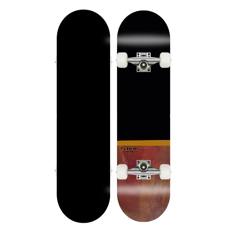 Patineta Completa para Trucos de Doble Patada, Madera de Arce, 4 Ruedas, Impresión por Transferencia de Calor, para Principiantes, Adultos y Niños