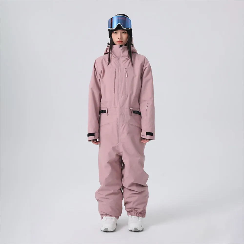 Mono de Esquí de una Pieza para Mujer, de Algodón, a Prueba de Frío, Anorak para Hombre, 3L, Cortavientos e Impermeable, комбинезон женский зимний
