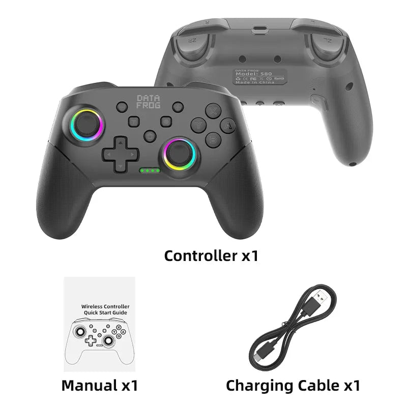 Controlador de juego inalámbrico para Switch 2 / Switch OLED / Lite Console Pro Joystick Gamepad con Turbo y batería de 1000mAh