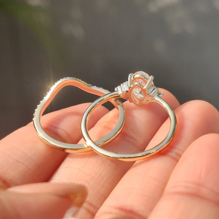 Anillo de Compromiso de Oro Amarillo Sólido de 18K con Diamante Cultivado en Laboratorio de Corte Ovalado de 2.0ct, E VS1 CVD, Certificado IGI, Joyería de Anillo de Boda para Mujer