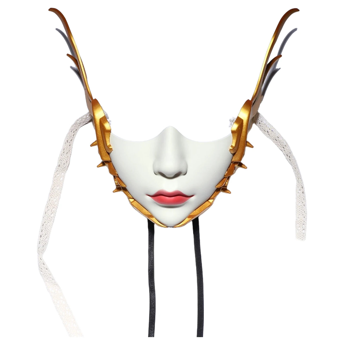 Máscara de cosplay de Halloween Máscaras de mascarada de media cara de resina Máscara de fiesta veneciana para Halloween Carnaval Máscara personalizada Bola de maquillaje