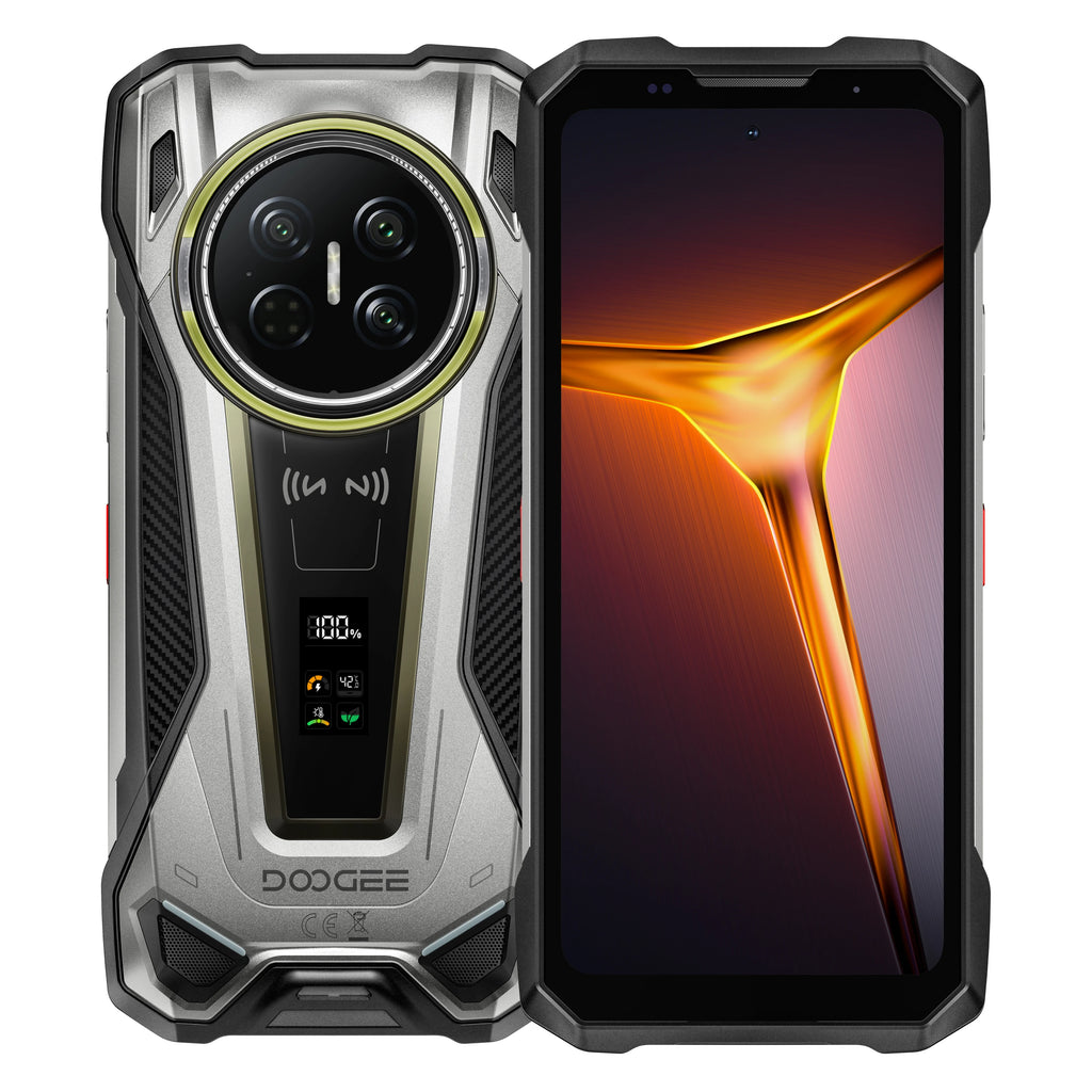 Smartphone ultrarresistente insignia DOOGEE V Max 2 5G, estreno mundial, 6,78", pantalla digital, 48 GB (16+32) de RAM + 512 GB de ROM, gran batería de 22000 mAh, Android 16, luces de camping duales, carga superrápida de 120 W