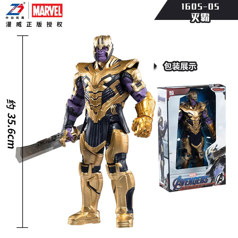Figura de acción de Thanos de ZD Toys, de la serie Marvel Avengers 4, 35 cm, escala 1:5, con articulaciones móviles, modelo coleccionable con licencia oficial, para fans adultos.