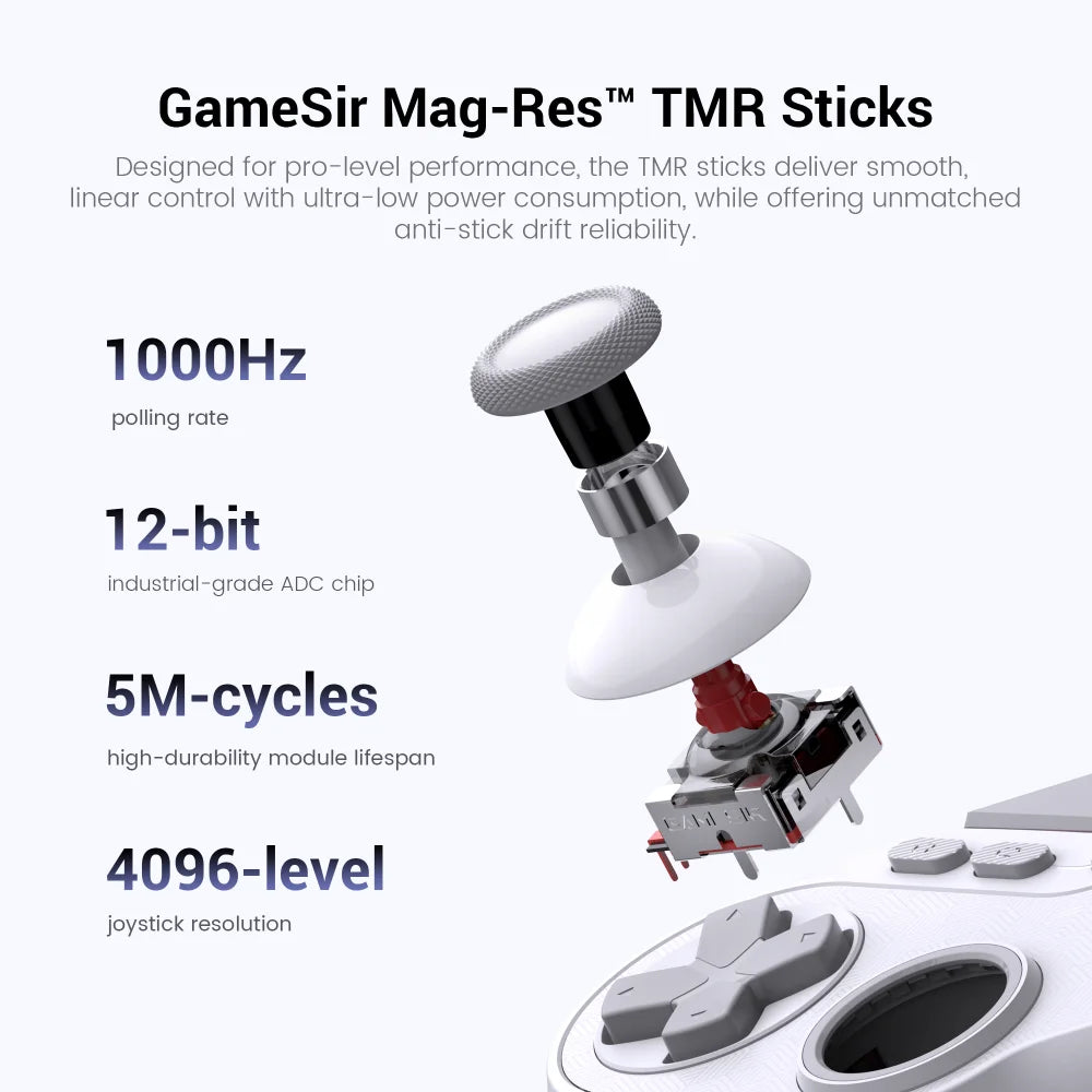 Gamesir Tarantula Pro para Xbox, mando con cable para deportes electrónicos, modelo T3 Pro para Xbox y PC, con palancas TMR, modo dual y gatillos, frecuencia de muestreo de 1000 Hz.