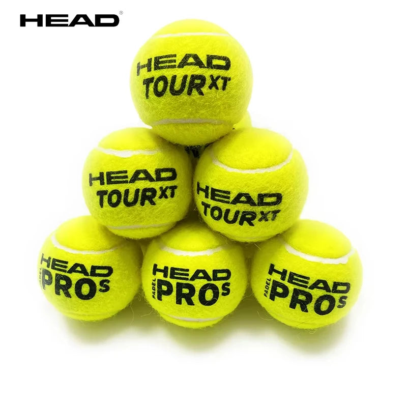 Pelota de tenis HEAD, pelotas de entrenamiento de goma y lana, pelotas de partido de alta elasticidad, tenis duraderos (modelo aleatorio), 3/6/9 Uds.