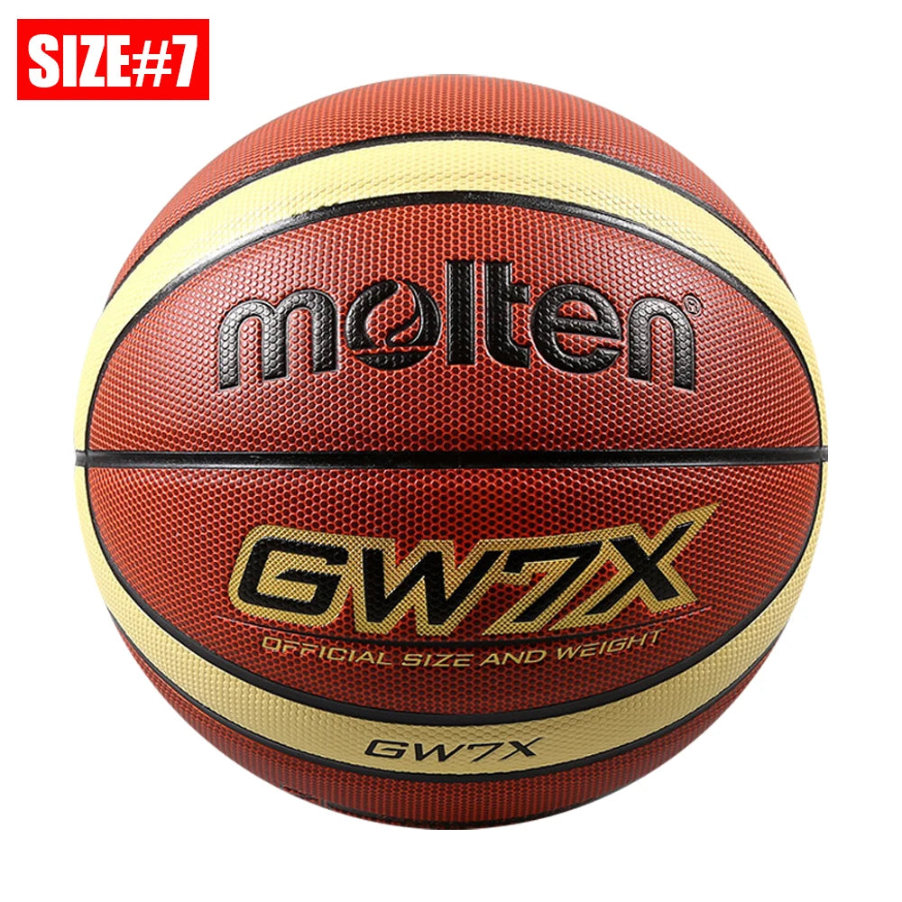 Balón de Baloncesto Molten 2026, Tamaño Oficial 7/6/5, Material PU, para Interior y Exterior, Entrenamiento, Partidos, Equipo, Baloncesto Original