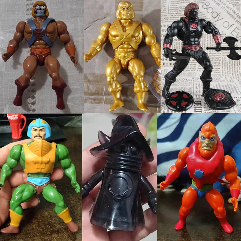 Figura de acción de 5.5 pulgadas de He-Man, Man-At-Arms y Skeletor, juguetes