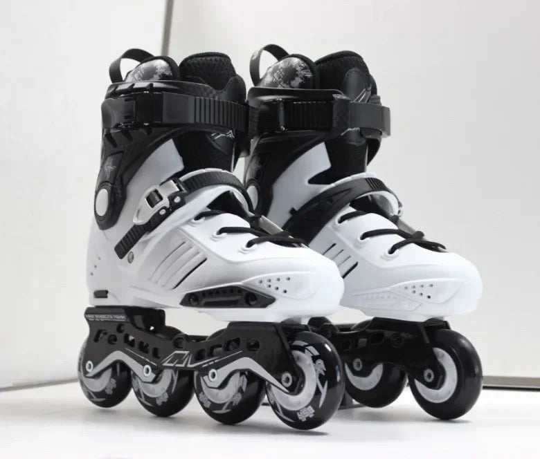 Patines en Línea Originales Roselle Talla 35 a 46, Patines Profesionales para Adultos y Niños, Zapatos de Patinaje sobre Ruedas, Slalom, Deslizamiento