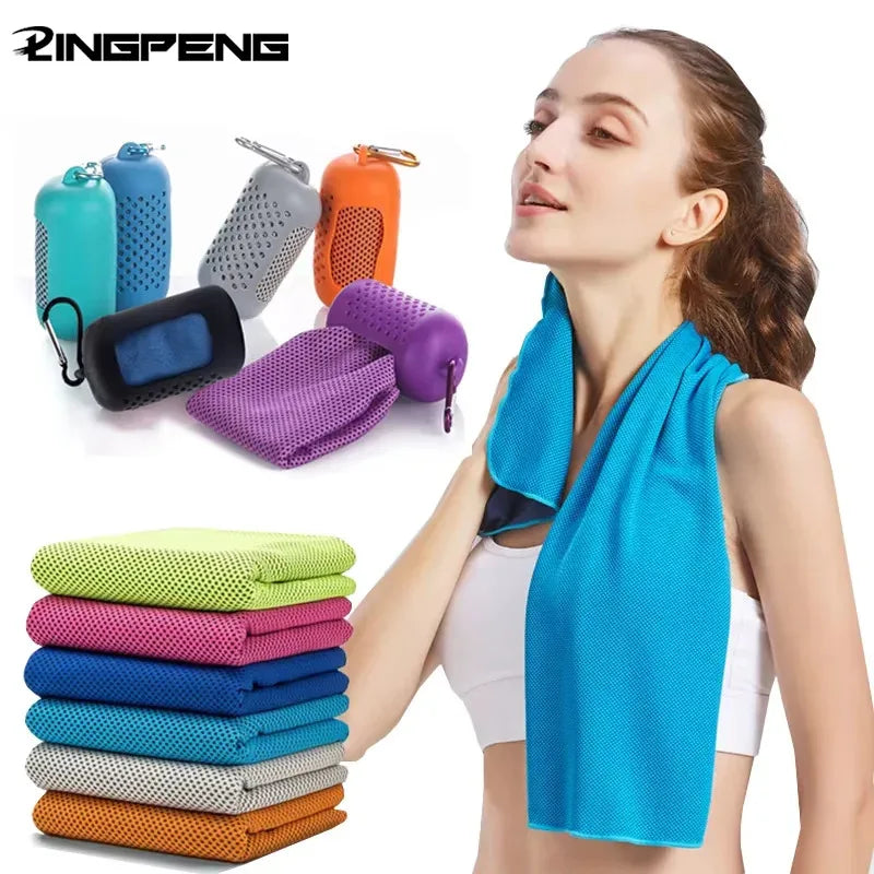 Toalla de Microfibra de Secado Rápido y Refrescante para Deportes, Fitness, Camping, Actividades al Aire Libre, Toalla Fría