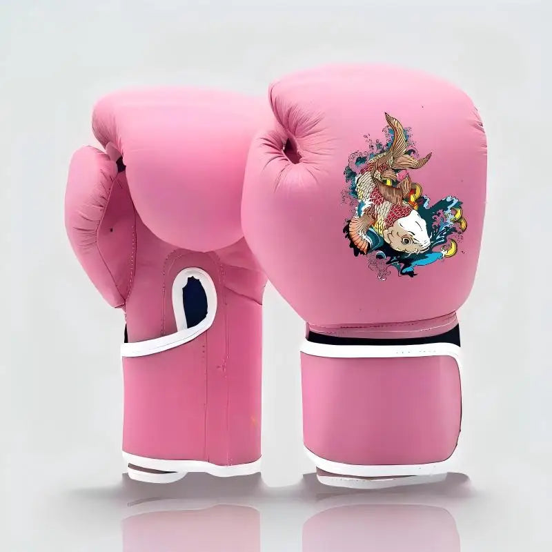 Guantes de Boxeo Muay Thai de Cuero de Fibra Ultrafina Personalizados, Correa de Muñeca con Velcro y Hebilla con Logotipo Personalizado de Fábrica, Adecuados para MMA Muay Th
