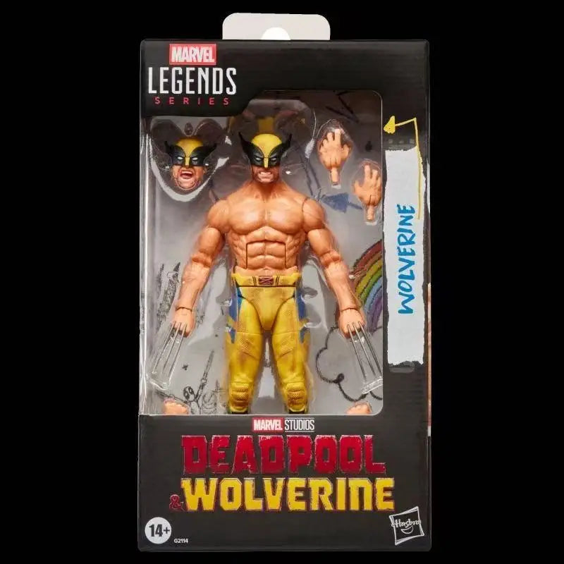Figura de Acción Articulada de Wolverine Musculoso, Versión sin Camiseta, de Hasbro Marvel Legends Deadpool & Wolverine