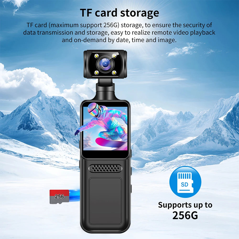 Mini cámara WiFi 4K HD grabadora de vídeo Digital portátil pequeña cámara corporal visión nocturna bicicleta deportiva videocámara DV cámara en miniatura portátil