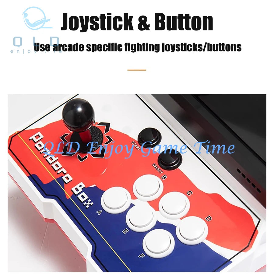 Consola de juegos Pandora Box 9D de escritorio de 10,1 pulgadas, Mini máquina de juego Arcade de un solo jugador de 32G, 2500 juegos compatibles con función Turbo