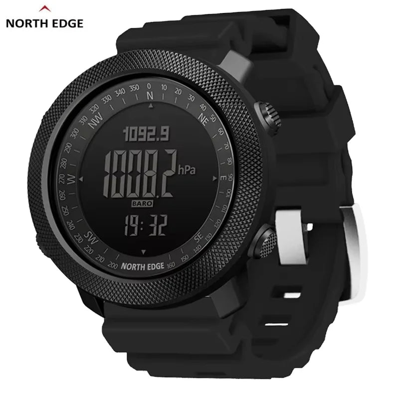 Reloj para hombre NORTH EDGE APACHE 50mm para deportes al aire libre, correr y nadar, con altímetro, brújula y resistencia al agua de 50M Reloj Hombre