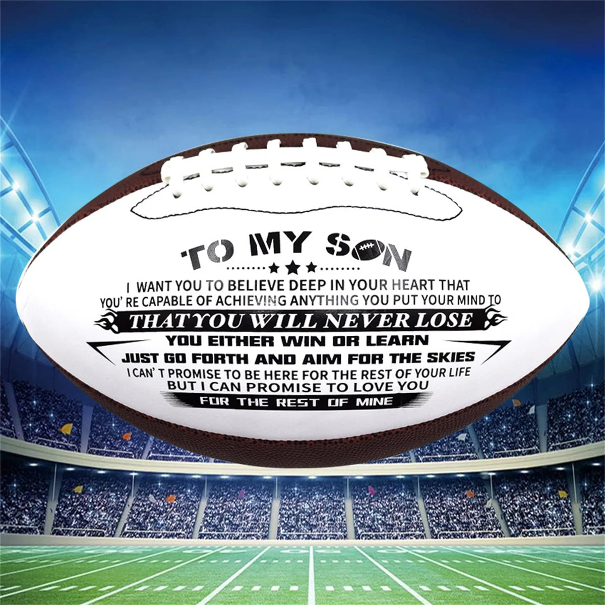 Balón de entrenamiento deportivo de fútbol americano cosido a máquina de cuero Pu, Balón de oliva, regalo para hijo y abuelo, Rugby, partido oficial, tamaño #9