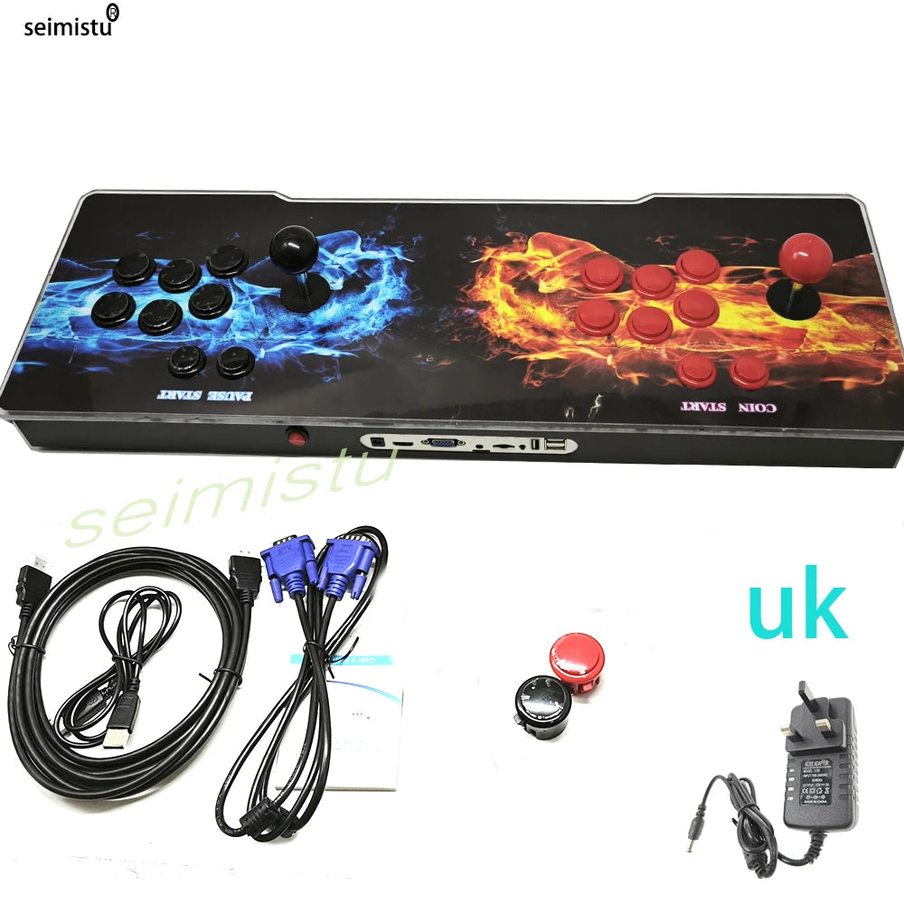Arcade Box GEMA Console 30000 in 1 3D Retro Arcade Game Console Cabinet Bartop 8 Way Joysticks Push Buttons to TV