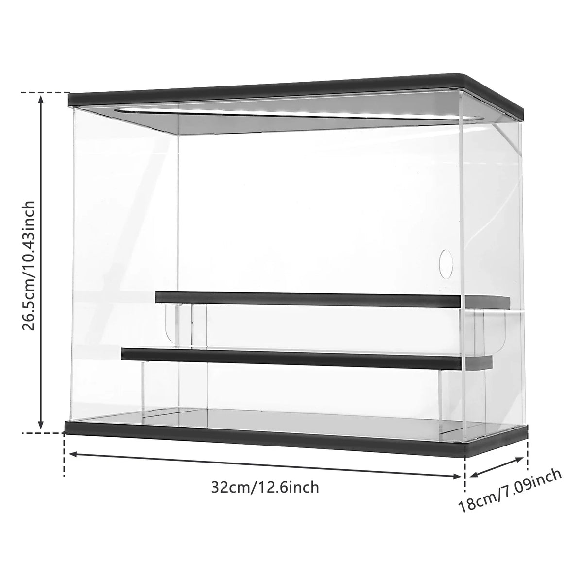 Vitrina expositora de acrílico de 3/5 niveles con luz LED para figuras, cajas sorpresa, organizador de juguetes, muñecos a prueba de polvo y figuras de acción