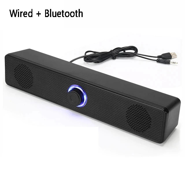 Barra De sonido ordenador PC TV portátil escritorio con cable inalámbrico Bluetooth altavoz caja De sonido Bar música portátil Caixa De Som sistema De Audio